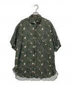 Y's for menワイズフォーメン）の古着「総柄シャツ」｜グリーン