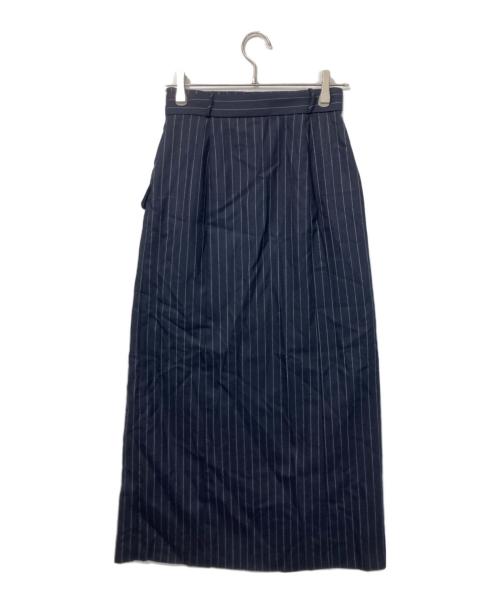 anuans（アニュアンス）anuans (アニュアンス) レイヤード2Wayデザインスカート ネイビー サイズ:Mの古着・服飾アイテム