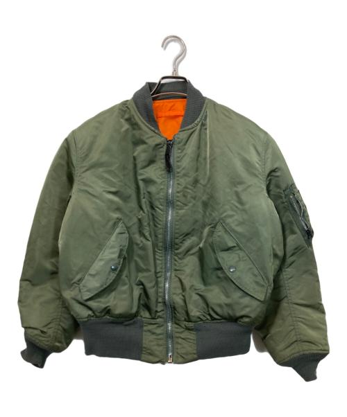 ALPHA（アルファ）ALPHA (アルファ) MA-1ジャケット グリーン サイズ:Mの古着・服飾アイテム