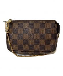 LOUIS VUITTON（ルイ ヴィトン）の古着「ダミエ ミニポシェット」｜ブラウン