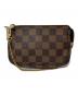 LOUIS VUITTON（ルイ ヴィトン）の古着「ダミエ ミニポシェット」｜ブラウン