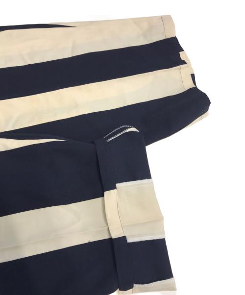 Yohji Yamamoto pour homme（ヨウジヤマモト プールオム）Yohji Yamamoto pour homme (ヨウジヤマモト プールオム) ストライプパンツ ネイビー サイズ:Sの古着・服飾アイテム