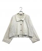 ISSEY MIYAKEイッセイミヤケ）の古着「短丈コットンジャケット」｜ベージュ