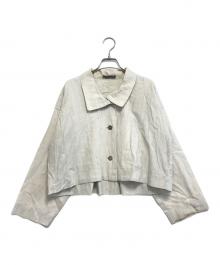 ISSEY MIYAKE（イッセイミヤケ）の古着「短丈コットンジャケット」｜ベージュ
