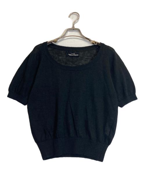 tricot COMME des GARCONS（トリココムデギャルソン）tricot COMME des GARCONS (トリココムデギャルソン) リネン半袖ニット ブラック サイズ:ーの古着・服飾アイテム