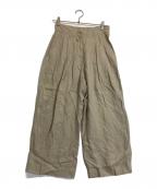 ISSEY MIYAKEイッセイミヤケ）の古着「リネンパンツ」｜ベージュ