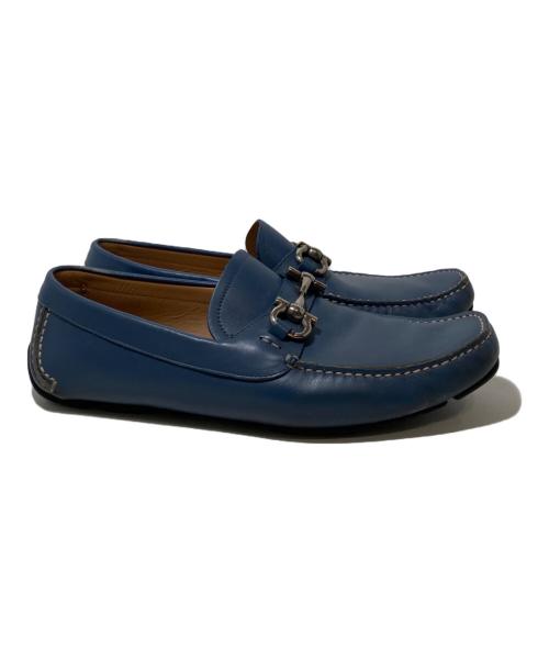 Salvatore Ferragamo（サルヴァトーレ フェラガモ）Salvatore Ferragamo (サルヴァトーレ・フェラガモ) ドライビングシューズ ブルー サイズ:8の古着・服飾アイテム