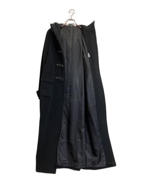 comme ca du mode（コムサデモード）COMME CA DU MODE (コムサデモード) フェイクファー付アンゴラダッフルコート ブラック サイズ:9の古着・服飾アイテム