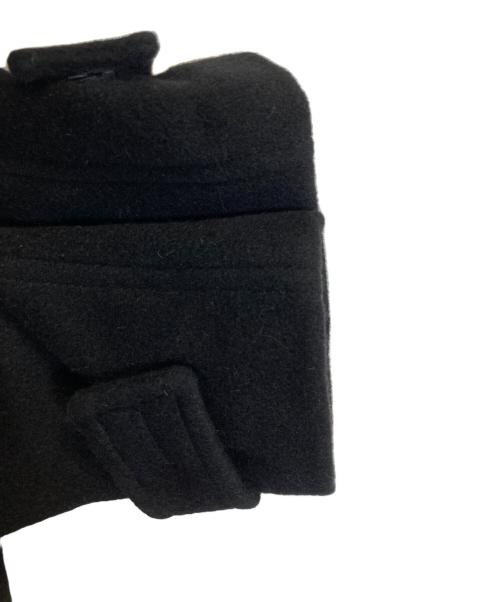 comme ca du mode（コムサデモード）COMME CA DU MODE (コムサデモード) フェイクファー付アンゴラダッフルコート ブラック サイズ:9の古着・服飾アイテム