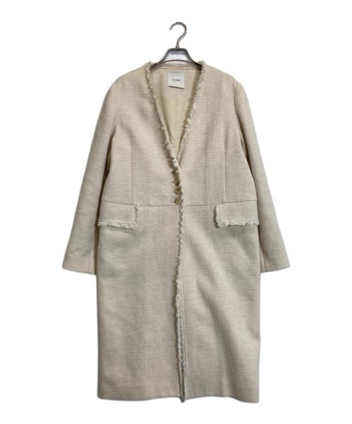 CLANE（クラネ）CLANE (クラネ) ツイードコート ホワイト サイズ:38の古着・服飾アイテム
