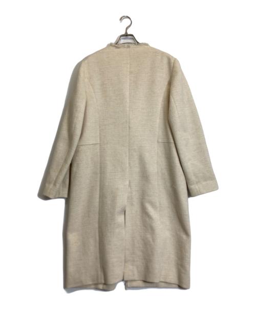 CLANE（クラネ）CLANE (クラネ) ツイードコート ホワイト サイズ:38の古着・服飾アイテム