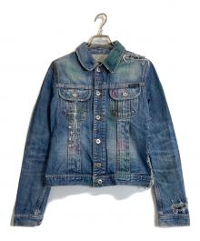 DOLCE & GABBANA（ドルチェ＆ガッバーナ）の古着「セーフティーピンデニムジャケット」｜インディゴ