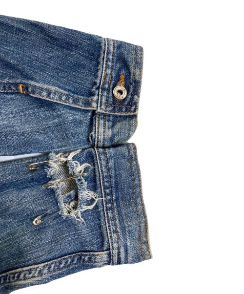 DOLCE & GABBANA（ドルチェ＆ガッバーナ）DOLCE & GABBANA (ドルチェ＆ガッバーナ) セーフティーピンデニムジャケット インディゴ サイズ:XSの古着・服飾アイテム