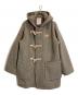 DANTON（ダントン）の古着「WOOL LIGHT PILE DUFFEL COAT」｜ベージュ