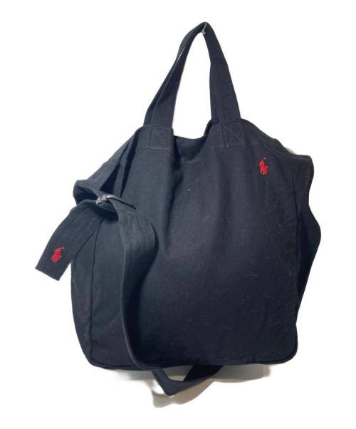 POLO RALPH LAUREN（ポロ・ラルフローレン）POLO RALPH LAUREN (ポロ・ラルフローレン) 2WAYバッグ ブラックの古着・服飾アイテム