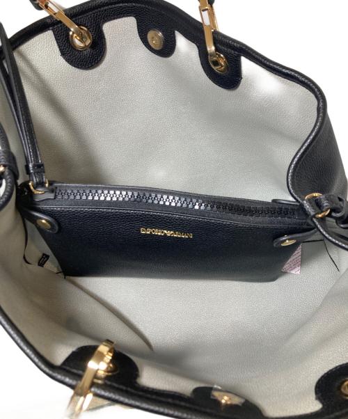 EMPORIO ARMANI（エンポリオアルマーニ）EMPORIO ARMANI (エンポリオアルマーニ) 2WAYバッグ ブラックの古着・服飾アイテム