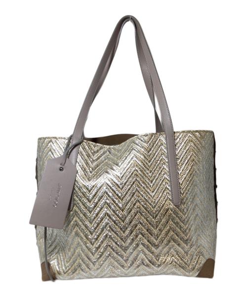JIMMY CHOO（ジミーチュウ）JIMMY CHOO (ジミーチュウ) トートバッグ シルバーの古着・服飾アイテム