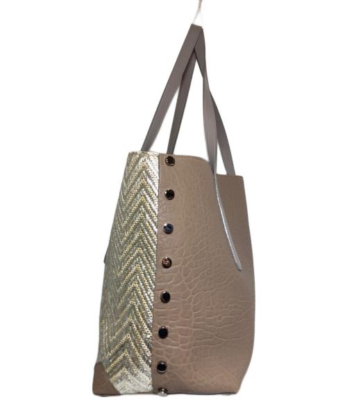 JIMMY CHOO（ジミーチュウ）JIMMY CHOO (ジミーチュウ) トートバッグ シルバーの古着・服飾アイテム