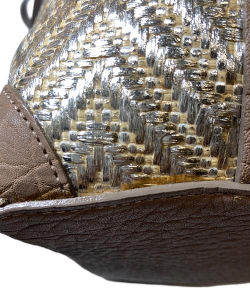 JIMMY CHOO（ジミーチュウ）JIMMY CHOO (ジミーチュウ) トートバッグ シルバーの古着・服飾アイテム