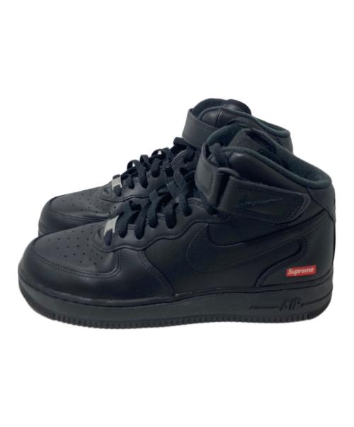 NIKE（ナイキ）NIKE (ナイキ) Supreme (シュプリーム) Air Force 1 Mid ブラック サイズ:27の古着・服飾アイテム