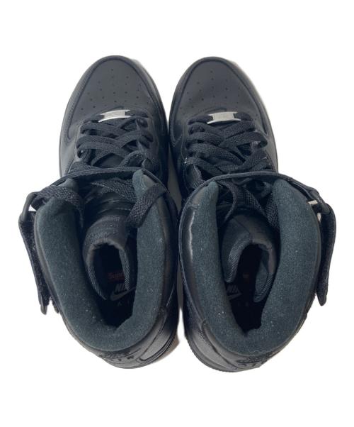 NIKE（ナイキ）NIKE (ナイキ) Supreme (シュプリーム) Air Force 1 Mid ブラック サイズ:27の古着・服飾アイテム