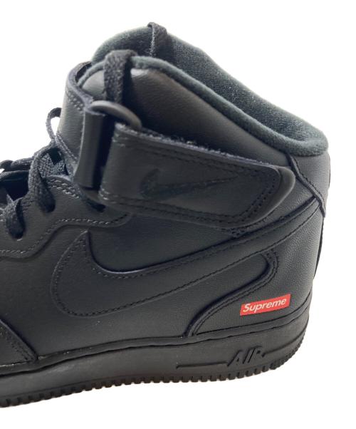 NIKE（ナイキ）NIKE (ナイキ) Supreme (シュプリーム) Air Force 1 Mid ブラック サイズ:27の古着・服飾アイテム