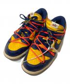 NIKE×OFFWHITEナイキ×オフホワイト）の古着「DUNK LOW LTHR University」｜イエロー