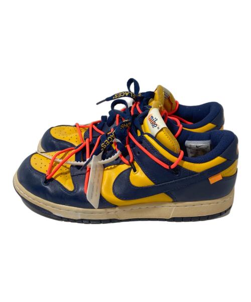 NIKE（ナイキ）NIKE (ナイキ) OFFWHITE (オフホワイト) DUNK LOW LTHR University イエロー サイズ:27の古着・服飾アイテム