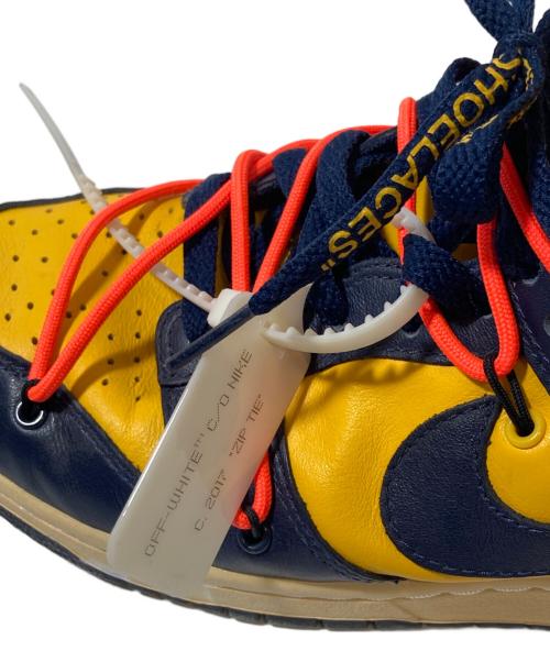 NIKE（ナイキ）NIKE (ナイキ) OFFWHITE (オフホワイト) DUNK LOW LTHR University イエロー サイズ:27の古着・服飾アイテム