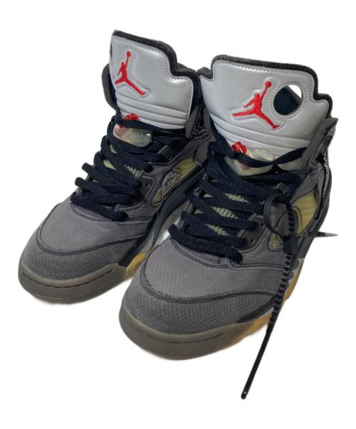 NIKE（ナイキ）NIKE (ナイキ) OFFWHITE (オフホワイト) Air Jordan 5 Retro SP グレー サイズ:27.5の古着・服飾アイテム