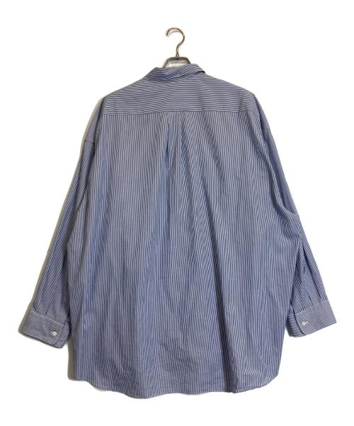 Graphpaper（グラフペーパー）Graphpaper (グラフペーパー) High Count Wide Spread Collar Shirt ブルー サイズ:Mの古着・服飾アイテム