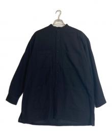 maison de soil（メゾンドソイル）の古着「ウールシャツ」｜ブラック