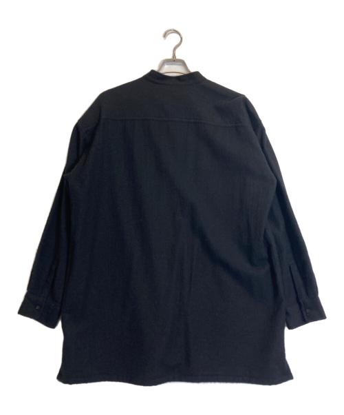 maison de soil（メゾンドソイル）maison de soil (メゾンドソイル) ウールシャツ ブラック サイズ:Mの古着・服飾アイテム