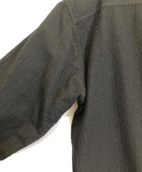 maison de soil（メゾンドソイル）maison de soil (メゾンドソイル) ウールシャツ ブラック サイズ:Mの古着・服飾アイテム