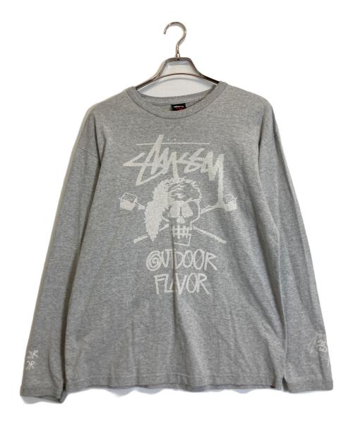 stussy（ステューシー）stussy (ステューシー) ロングスリーブカットソー グレー サイズ:Lの古着・服飾アイテム