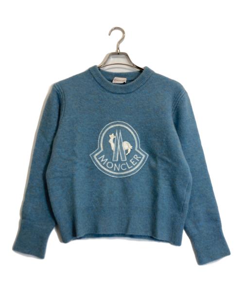 MONCLER（モンクレール）MONCLER (モンクレール) ニット ブルー サイズ:Sの古着・服飾アイテム
