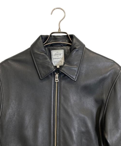 B:MING by BEAMS（ビーミングバイビームス）B:MING by BEAMS (ビーミングバイビームス) ラムレザージャケット ブラック サイズ:Lの古着・服飾アイテム