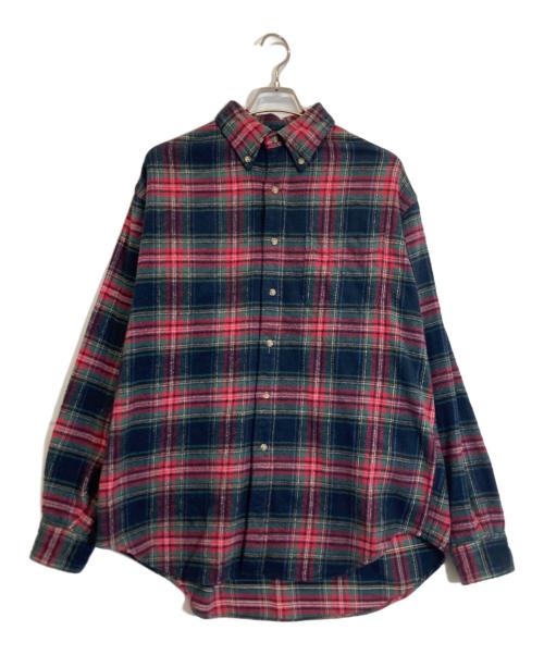 CIOTA（シオタ）CIOTA (シオタ) スビンコットンフランネルシャツ レッド サイズ:6の古着・服飾アイテム