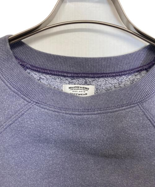 MAATEE&SONS（マーティーアンドサンズ）MAATEE&SONS (マーティーアンドサンズ) ヴィンテージスウェット パープル サイズ:3の古着・服飾アイテム