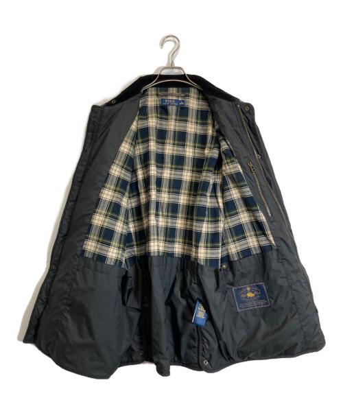 POLO RALPH LAUREN（ポロ・ラルフローレン）POLO RALPH LAUREN (ポロ・ラルフローレン) スウェード付きキルティングジャケット ブラック サイズ:Mの古着・服飾アイテム