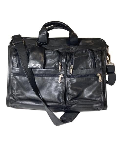 TUMI（トゥミ）TUMI (トゥミ) レザー2wayバッグ ブラックの古着・服飾アイテム