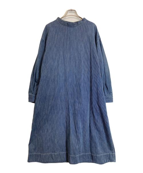 45R（フォーティファイブ・アール）45R (フォーティファイブ・アール) 長袖ワンピース ネイビー サイズ:０の古着・服飾アイテム