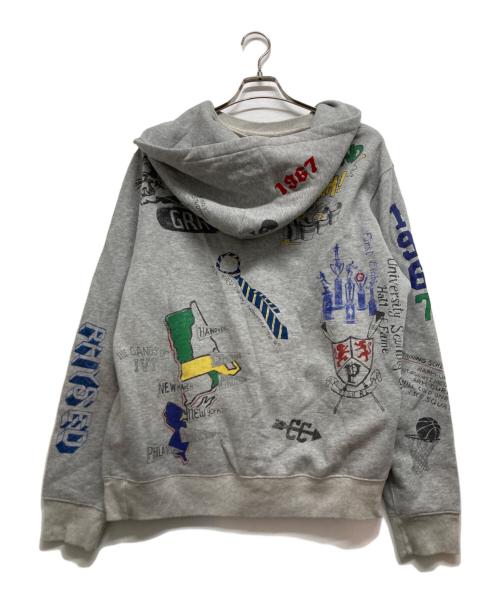 POLO RALPH LAUREN（ポロ・ラルフローレン）POLO RALPH LAUREN (ポロ・ラルフローレン) フード後付けデザインパーカー グレー サイズ:Lの古着・服飾アイテム
