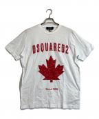 DSQUARED2ディースクエアード）の古着「ロゴＴシャツ」｜ホワイト