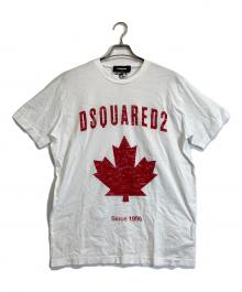 DSQUARED2（ディースクエアード）の古着「ロゴＴシャツ」｜ホワイト