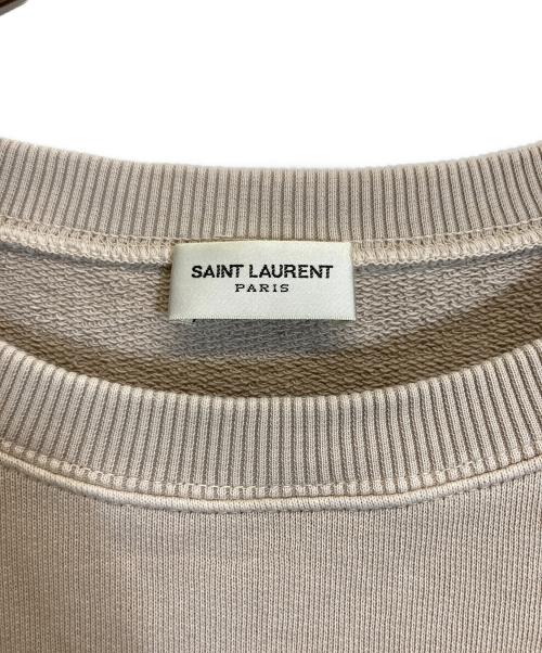 Saint Laurent Paris（サンローランパリ）Saint Laurent Paris (サンローランパリ) スネークローズプリントスウェット ベージュ サイズ:-の古着・服飾アイテム