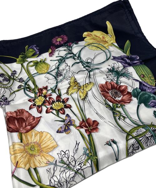 GUCCI（グッチ）GUCCI (グッチ) スカーフ ネイビー×ホワイトの古着・服飾アイテム