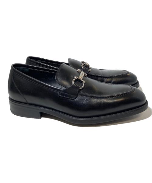 Salvatore Ferragamo（サルヴァトーレ フェラガモ）Salvatore Ferragamo (サルヴァトーレ フェラガモ) ガンチーニローファー ブラック サイズ:6の古着・服飾アイテム