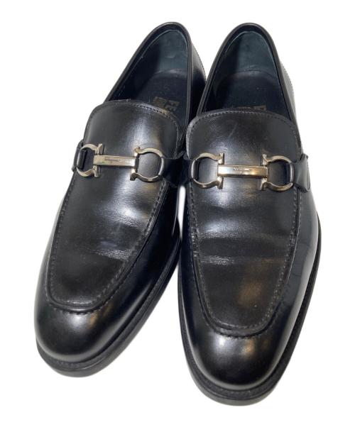Salvatore Ferragamo（サルヴァトーレ フェラガモ）Salvatore Ferragamo (サルヴァトーレ フェラガモ) ガンチーニローファー ブラック サイズ:6の古着・服飾アイテム