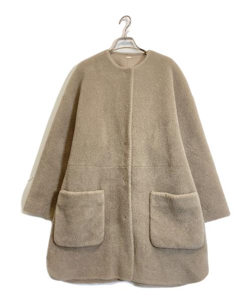 Mila Owen（ミラオーウェン）Mila Owen (ミラオーウェン) ボアコート ブラウン サイズ:Fの古着・服飾アイテム